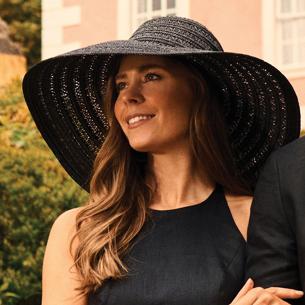 Failsworth Rousham Sonnenhut mit erweiterter Krempe - Schwarz