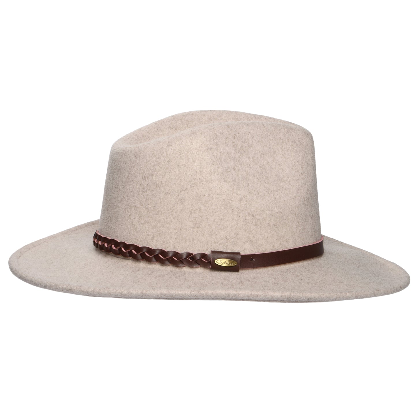 Scala Jolene Provato Knit Safari Fedora Hut - Taupe