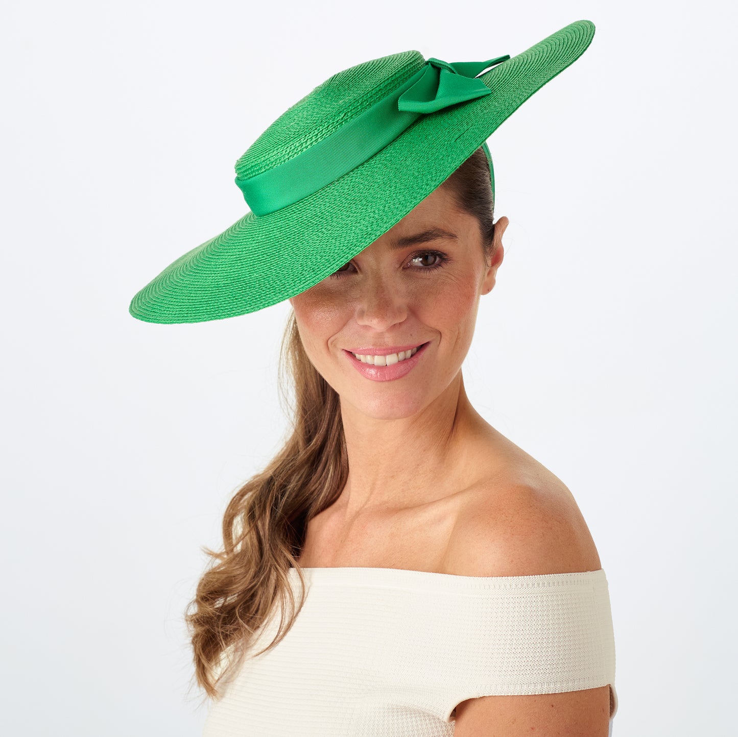 Failsworth Pearl Kreissäge Hut aus Toyo Stroh - Grün