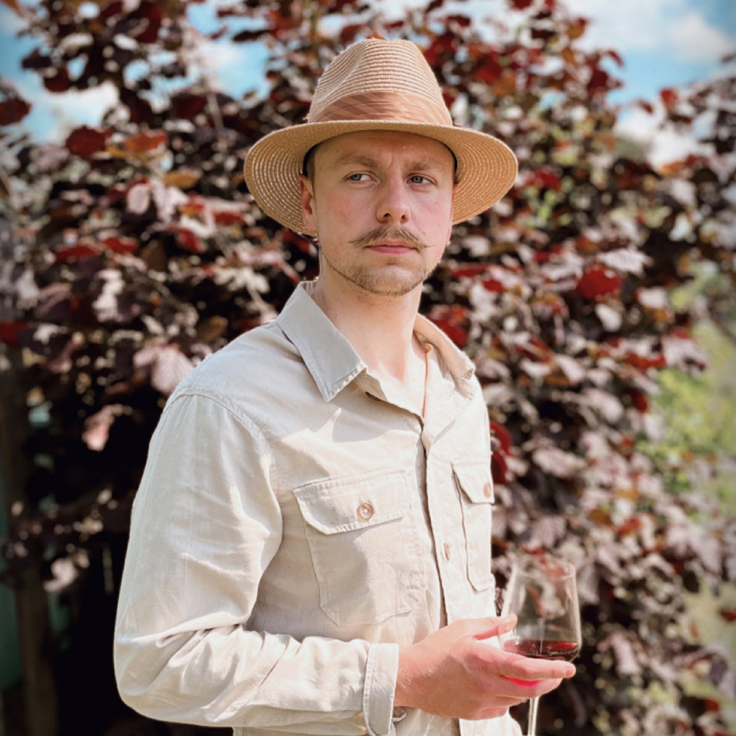 Jaxon & James Fedora Toyo Strohhut - Cappuccino