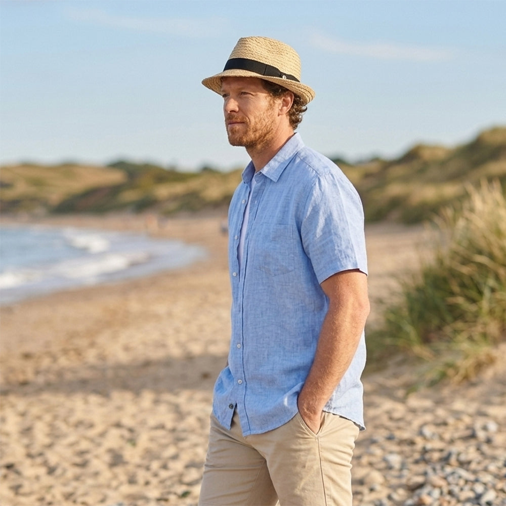 Jaxon & James Saybrook Trilby Hut aus Raffia-Stroh - Natur