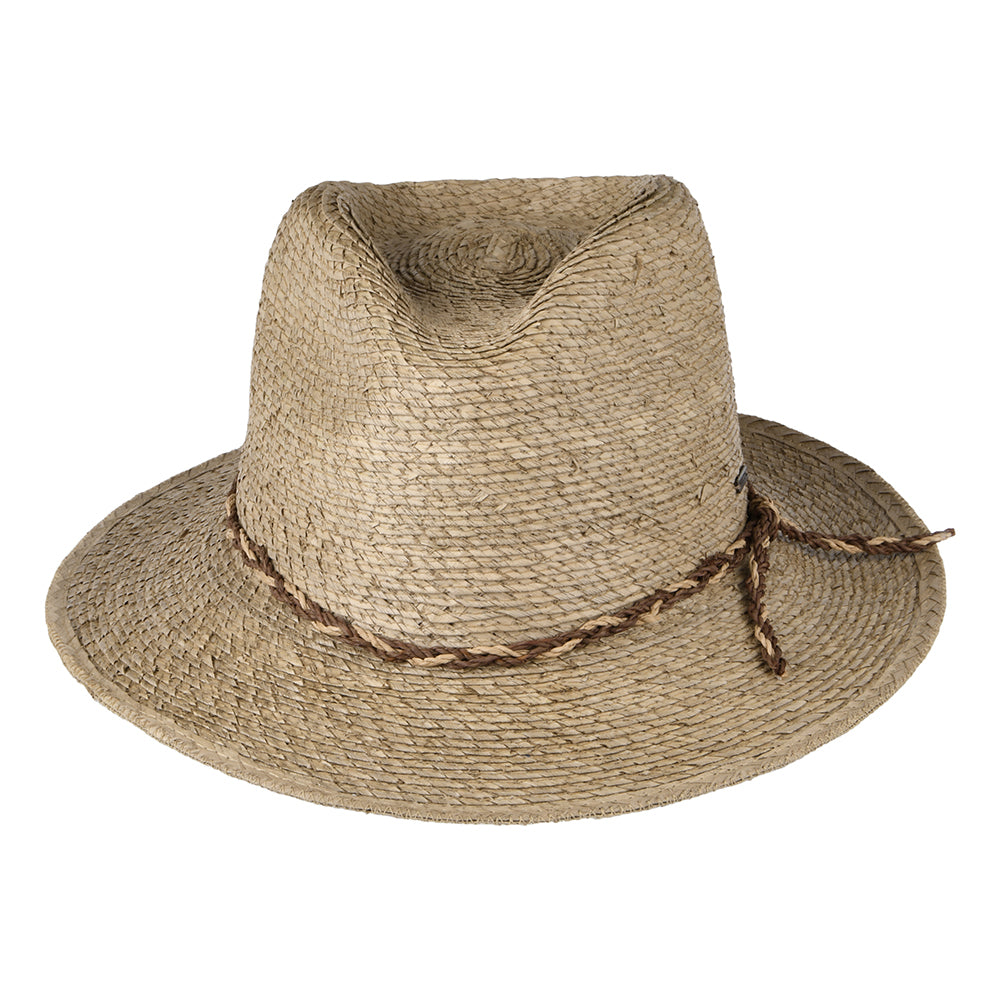 Brixton Messer Western Fedora Hut aus Stroh - Sand