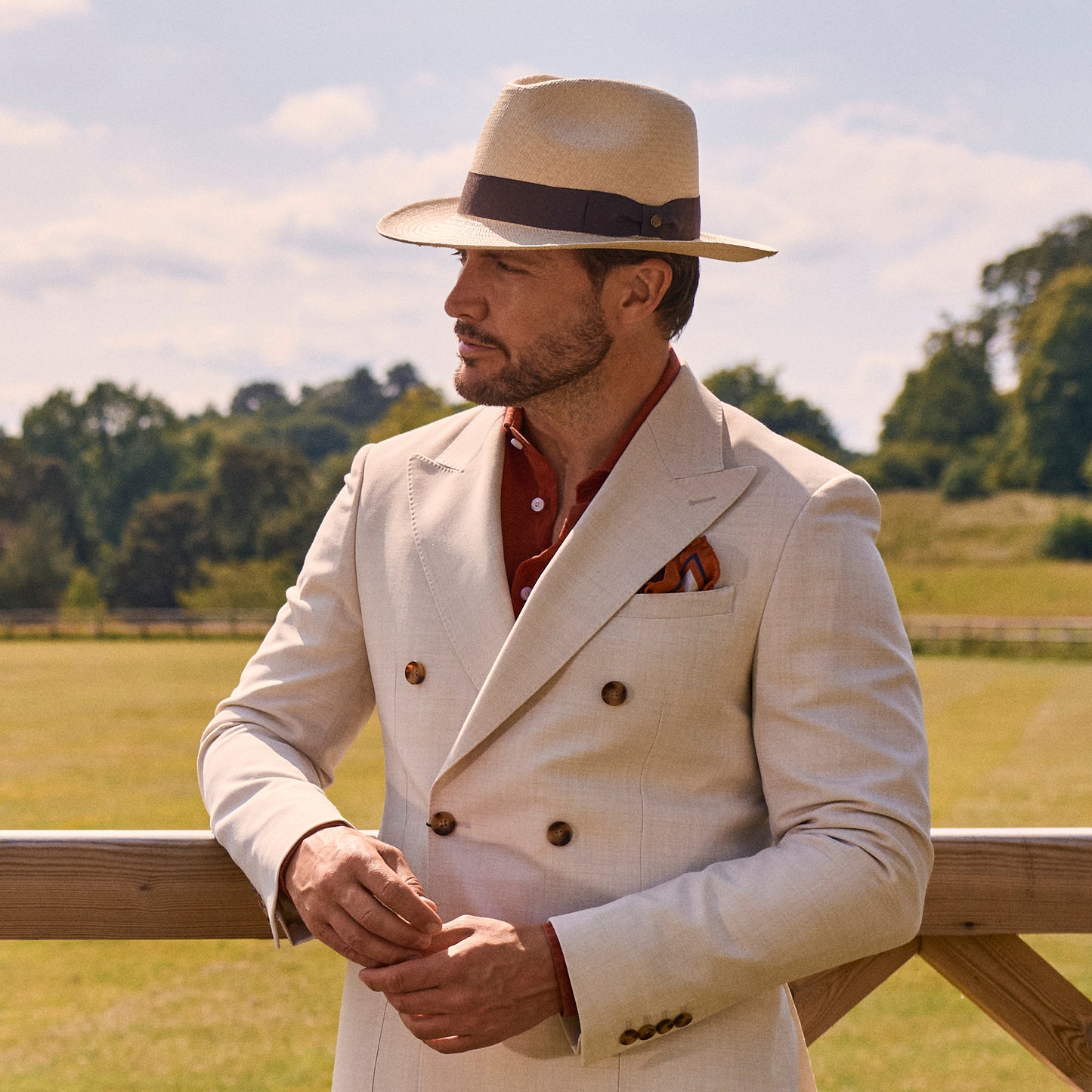 Failsworth Snap Brim Panama Fedora Hut - Natur