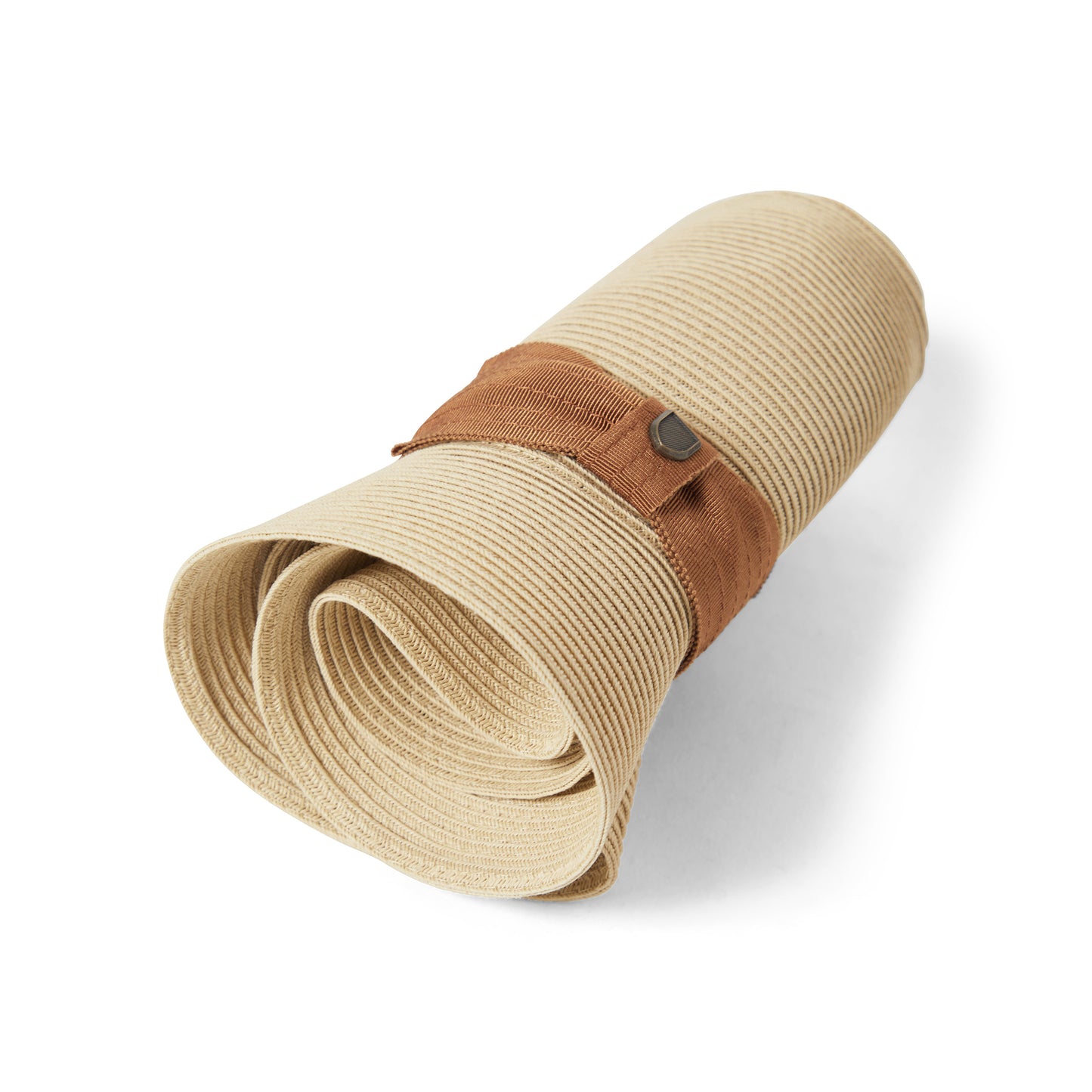 Brixton Roma Knautschbarer Fedora Hut aus Toyo Stroh - Natur-Bronze