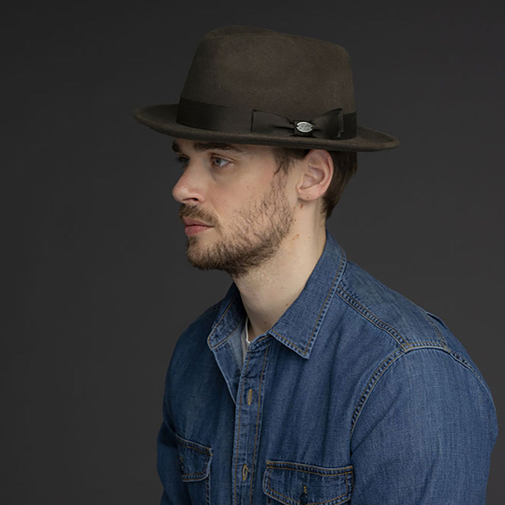 Bailey Maglor Trilby Hut aus Wollfilz - Schokolade