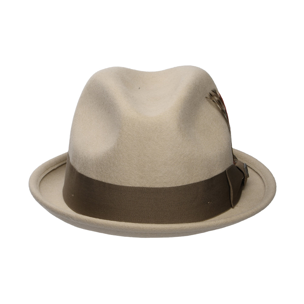 Brixton Gain Trilby Hut aus Wollfilz - Sand-Hellbraun