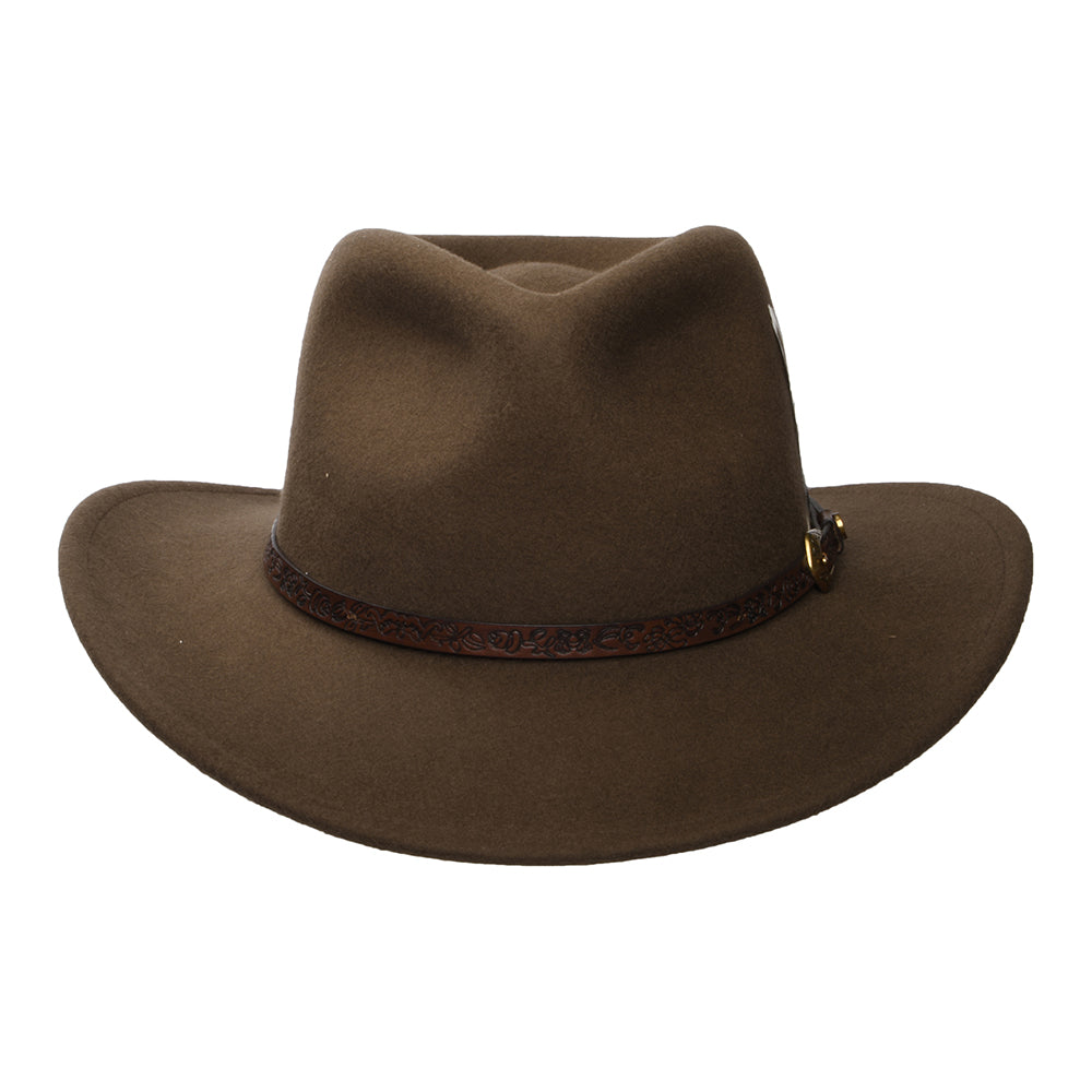 Stetson Norbeck Wasserabweisender Cowboy Hut aus Wollfilz - Haselnuss