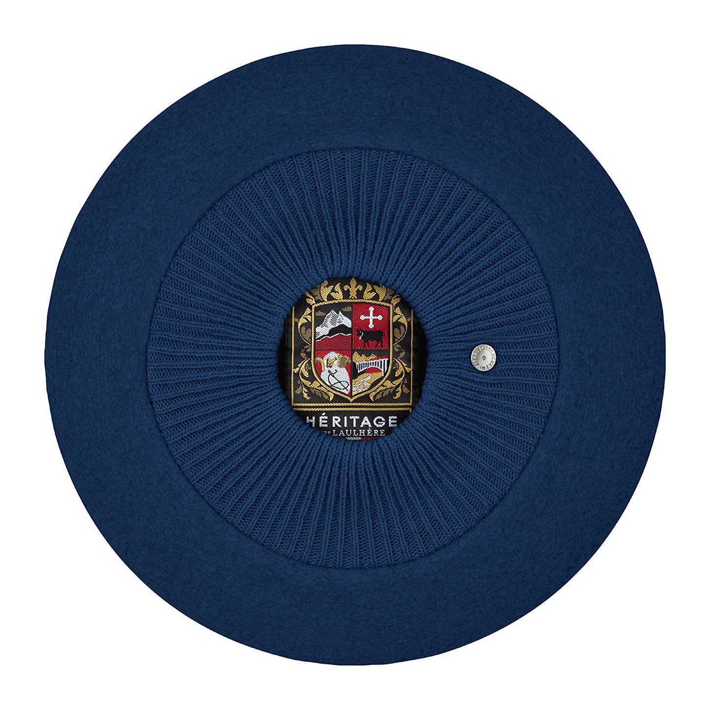 Laulhère Louvre Baskenmütze aus Merinowolle - Blau