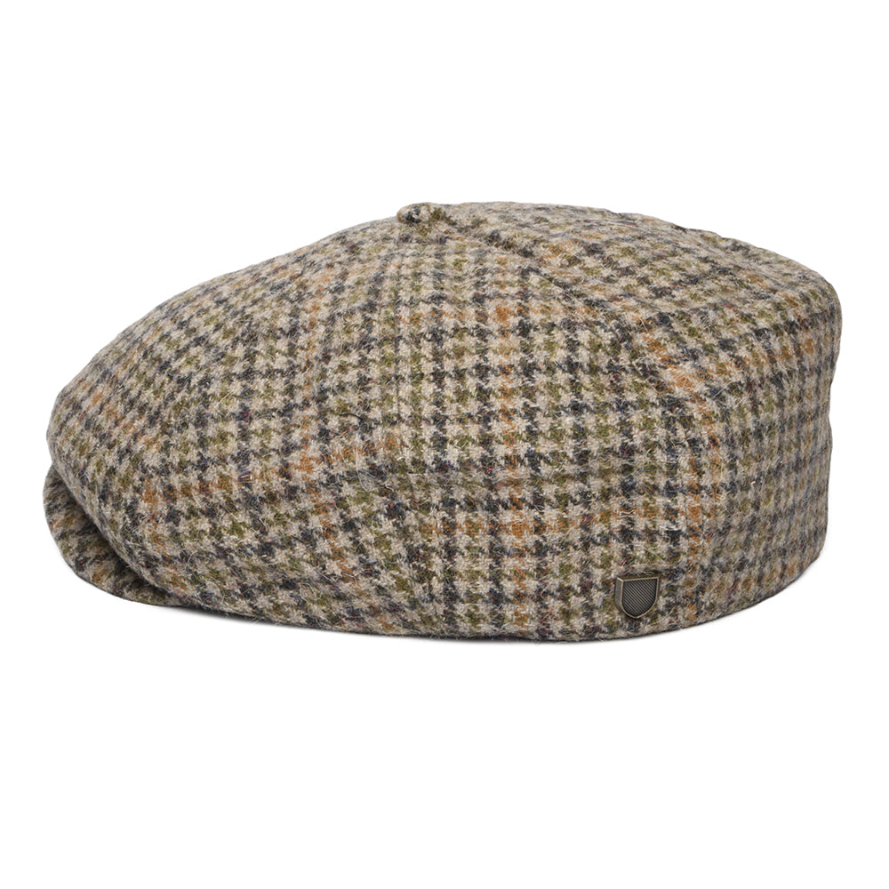 Brixton Brood II Ballonmütze Houndstooth - Hellbeige-Anthrazit