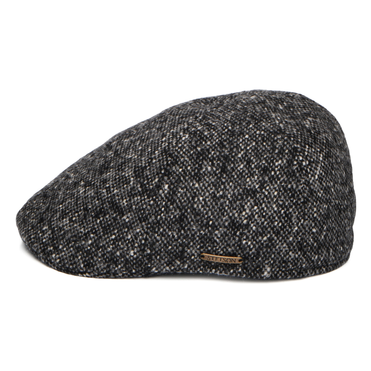 Stetson Duckbill Donegal Tweed Schiebermütze - Anthrazit