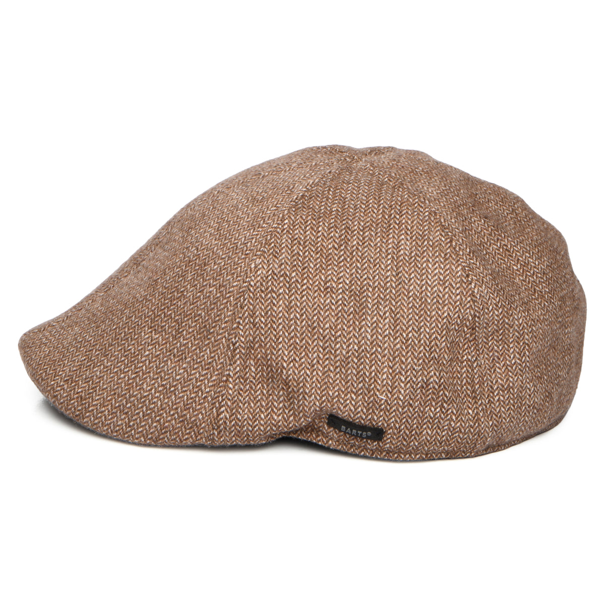 Barts Mr. Mitchell Duckbill Schiebermütze Micro-Herringbone - Hellbraun