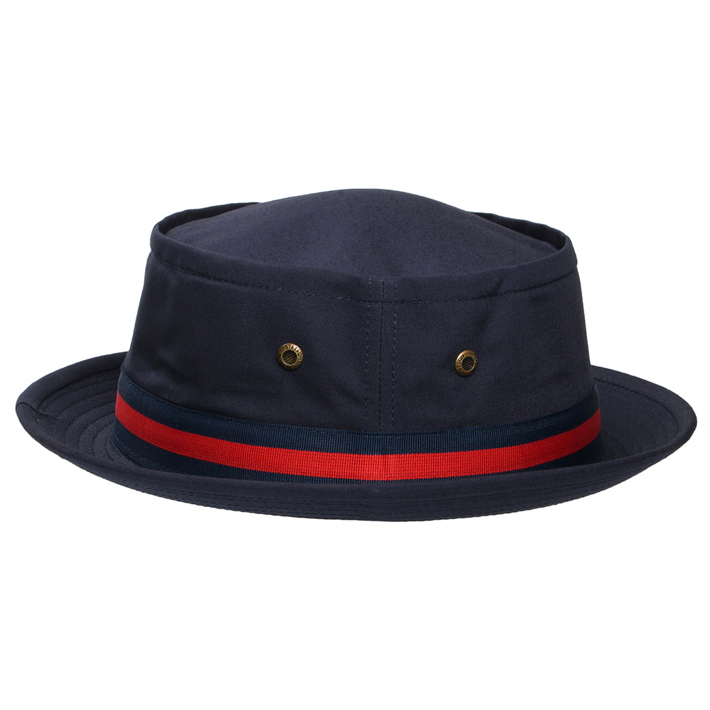 Stetson Fishermans Eimer Pork Pie Hut - Dunkles Marineblau