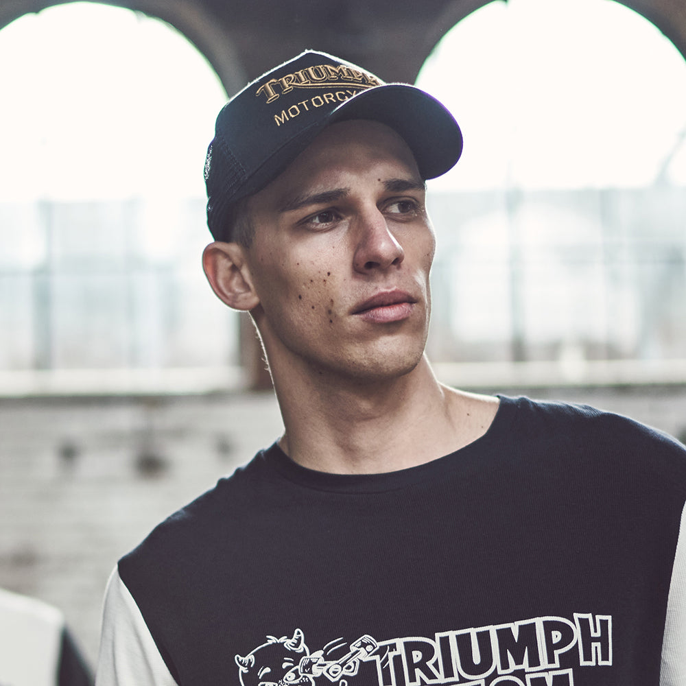Triumph Motorcycles Oil Trucker Cap - Schwarz