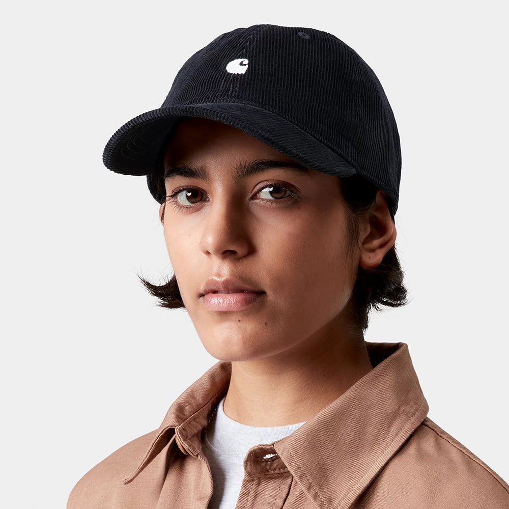 Carhartt WIP Harlem Kord Baseball Cap - Schwarz