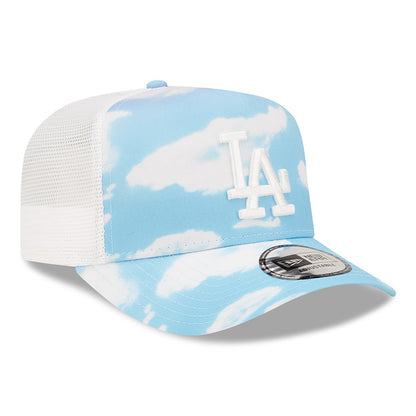 New Era A-Frame L.A. Dodgers Trucker Cap - MLB Cloud AOP - Hellblau-Weiß