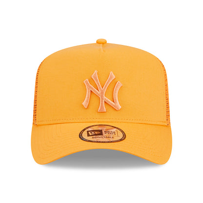 New Era A-Frame New York Yankees Trucker Cap - MLB Tonal Mesh II - Orange