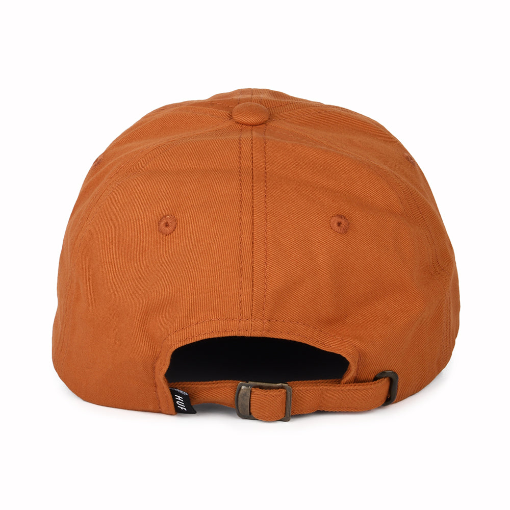 HUF Original Logo Baseball Cap mit gebogenem Visier aus Baumwolle - Orange