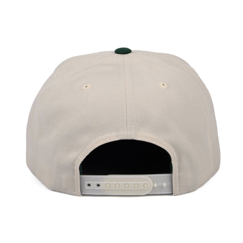Brixton Oath III Snapback Cap - Cremefarben-Grün