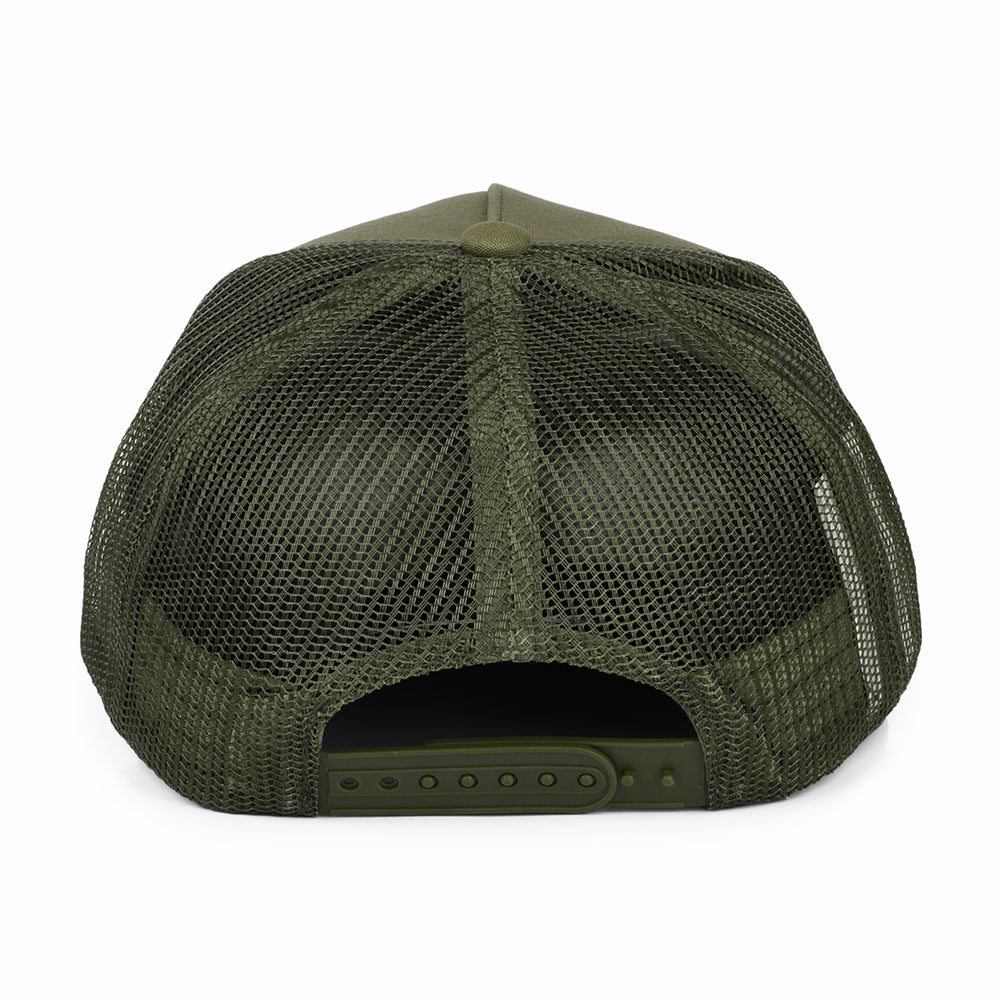 Brixton Alpha Block NetPlus MP Trucker Cap - Olivgrün
