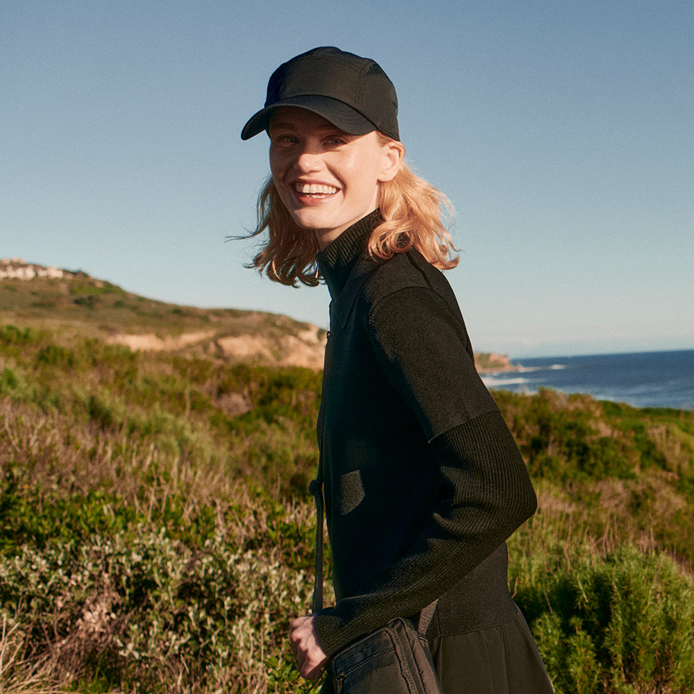 Tilley Airflo Recycled 5 Paneelen Cap - Schwarz