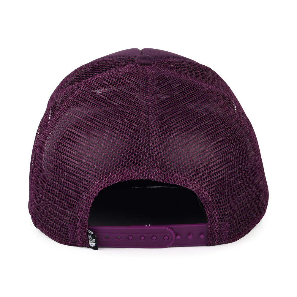 The North Face TNF Logo Deep Fit Trucker Cap - Lila-Schwarze Johannisbeere
