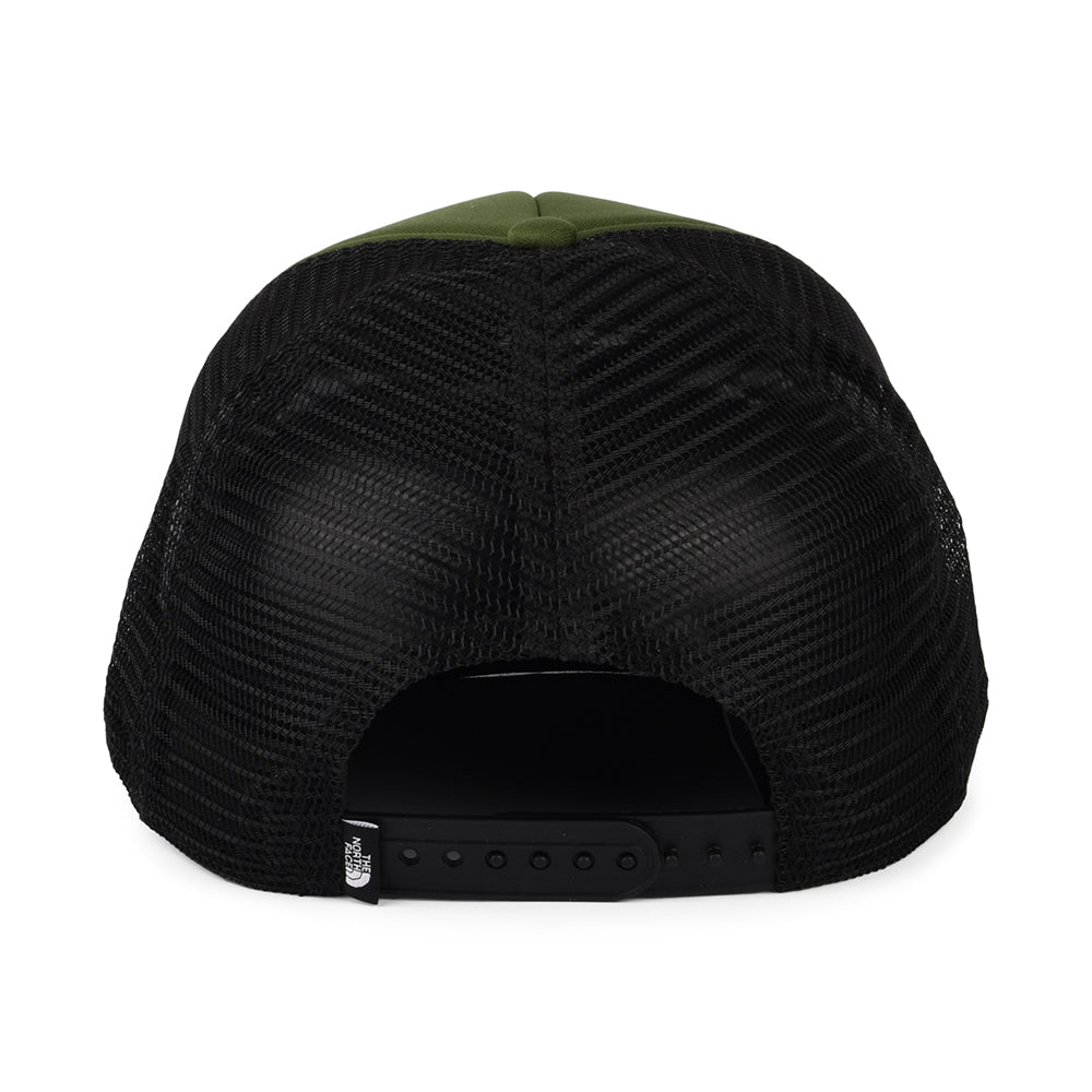 The North Face TNF Logo Deep Fit Trucker Cap - Olivgrün-Schwarz
