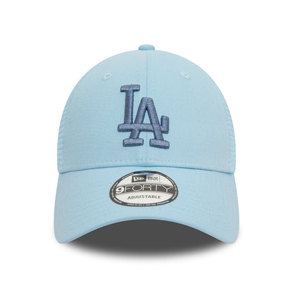 New Era 9FORTY L.A. Dodgers Trucker Cap - MLB Home Field - Eisblau-Blau