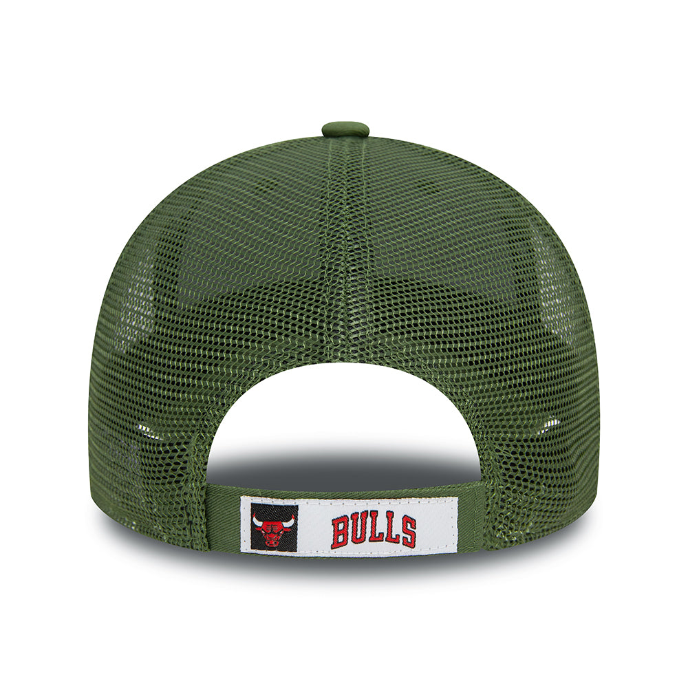 New Era 9FORTY Chicago Bulls Trucker Cap - NBA Seasonal - Olivgrün-Grün