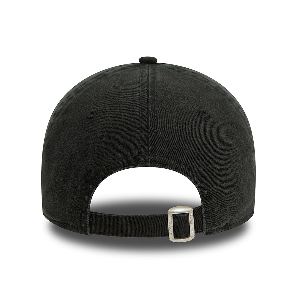 New Era 9TWENTY Chicago Bulls Baseball Cap - NBA Contrast Underbrim - Verwaschenes Schwarz-Rot