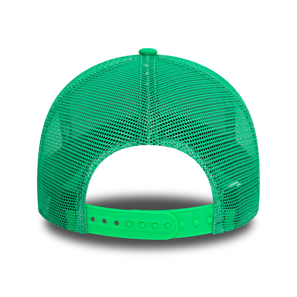 New Era A-Frame New York Yankees Trucker Cap - MLB League Essential II - Knallgrün-Weiß