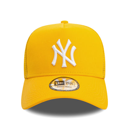 New Era A-Frame New York Yankees Trucker Cap - MLB League Essential II - Gelb-Weiß