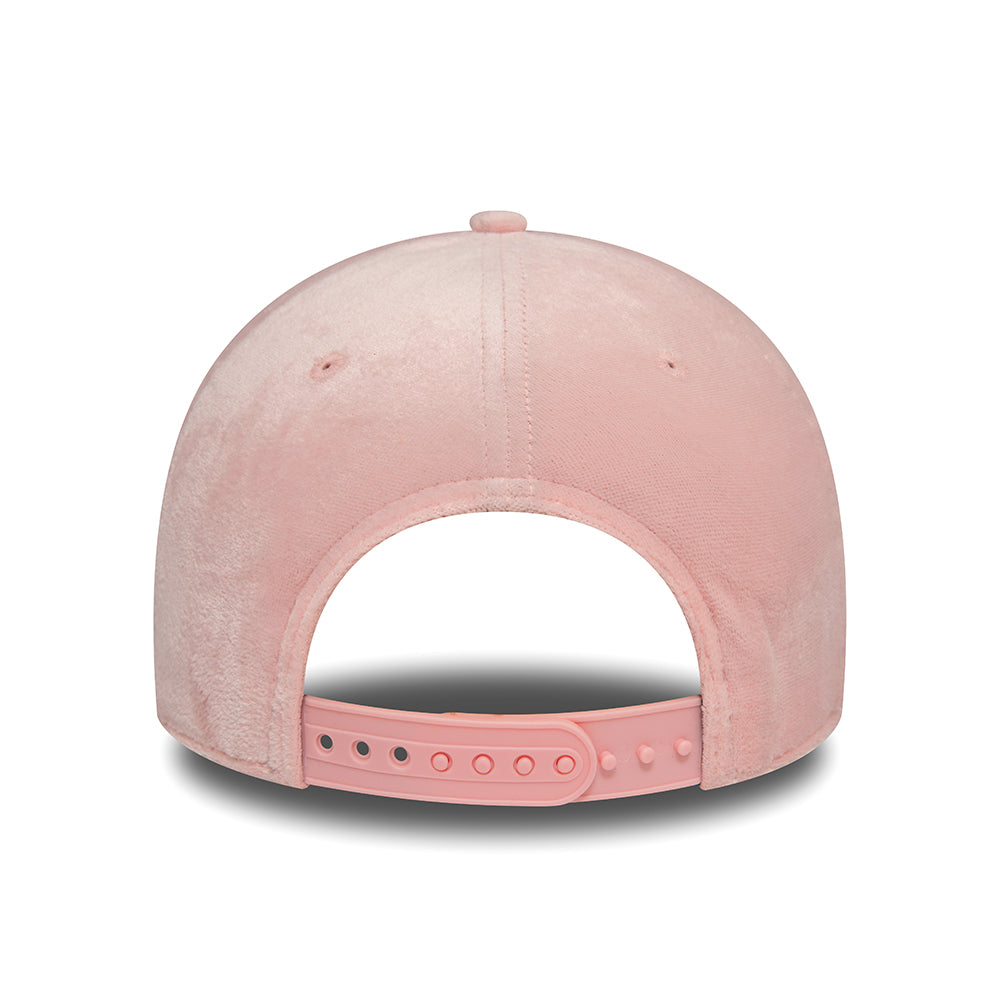 New Era Damen 9FORTY L.A. Dodgers Snapback Cap - MLB Velour - Hellrosa