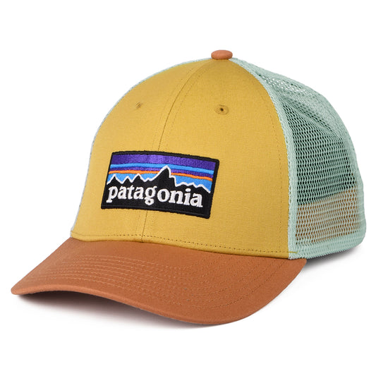 Patagonia P-6 Logo LoPro Trucker Cap aus organischer Baumwolle - Senfgelb-Ton
