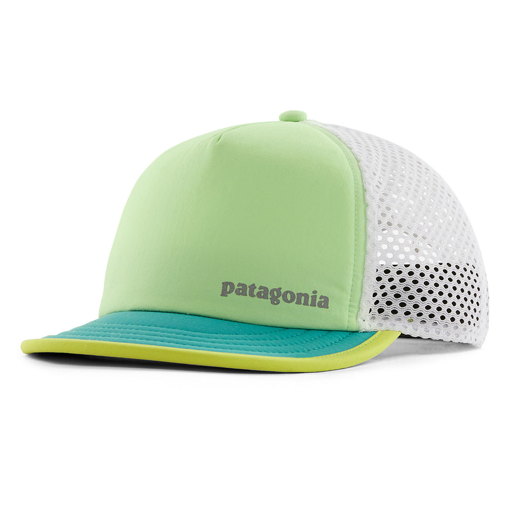 Patagonia Duckbill Shorty Recycled Trucker Cap - Minzgrün-Petrol-Weiß