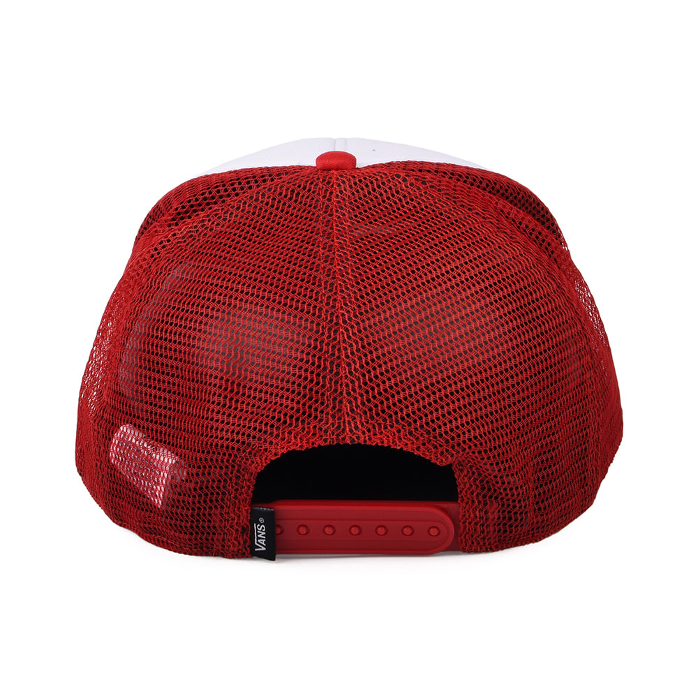 Vans Classic Patch Curved Brim Trucker Cap - Weiß-Rot