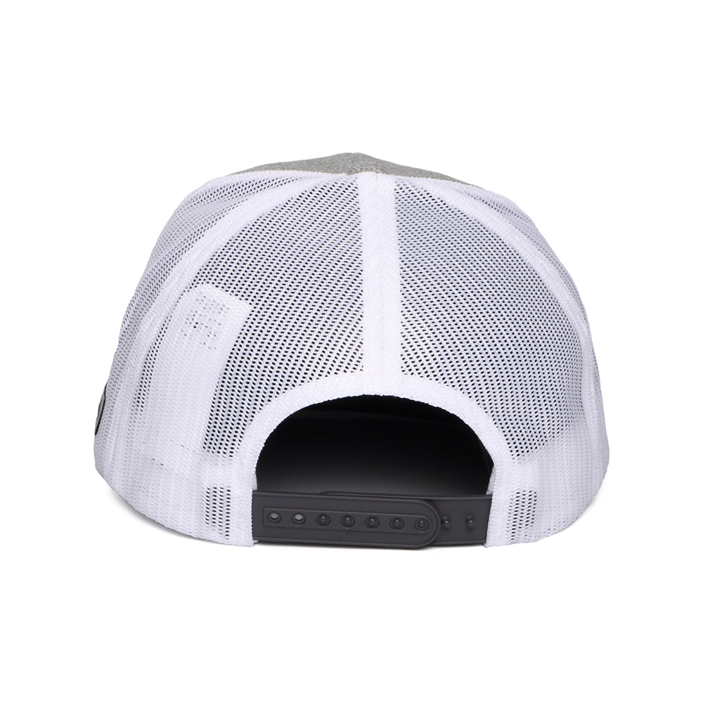 Columbia Mount Hood Circle Mesh Trucker Cap - Meliertes Grau-Weiß