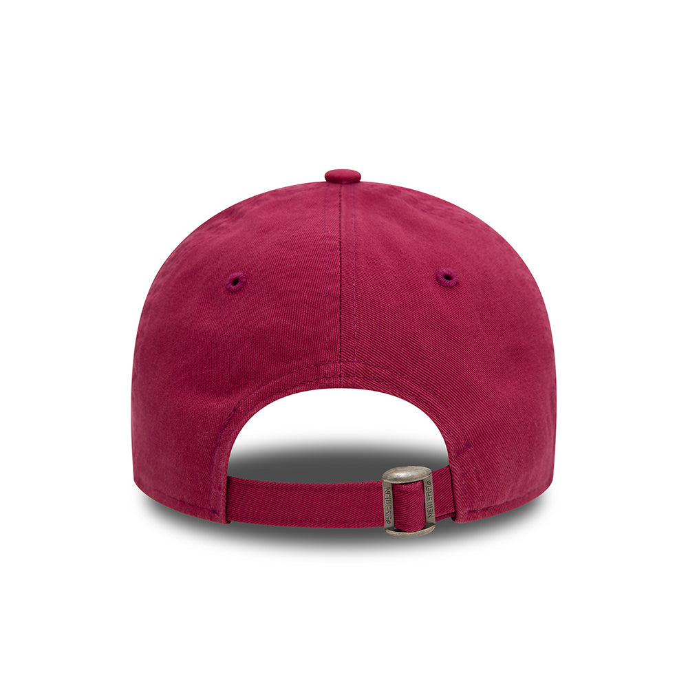 New Era 9TWENTY New York Yankees Baseball Cap - MLB Mini Washed - Kirschrot