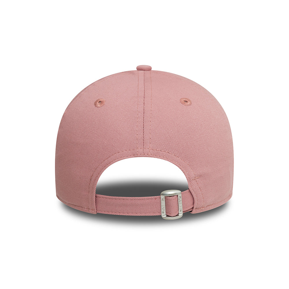 New Era Damen 9FORTY New York Yankees Baseball Cap - MLB League Essential - Dunkelrosa-Weiß