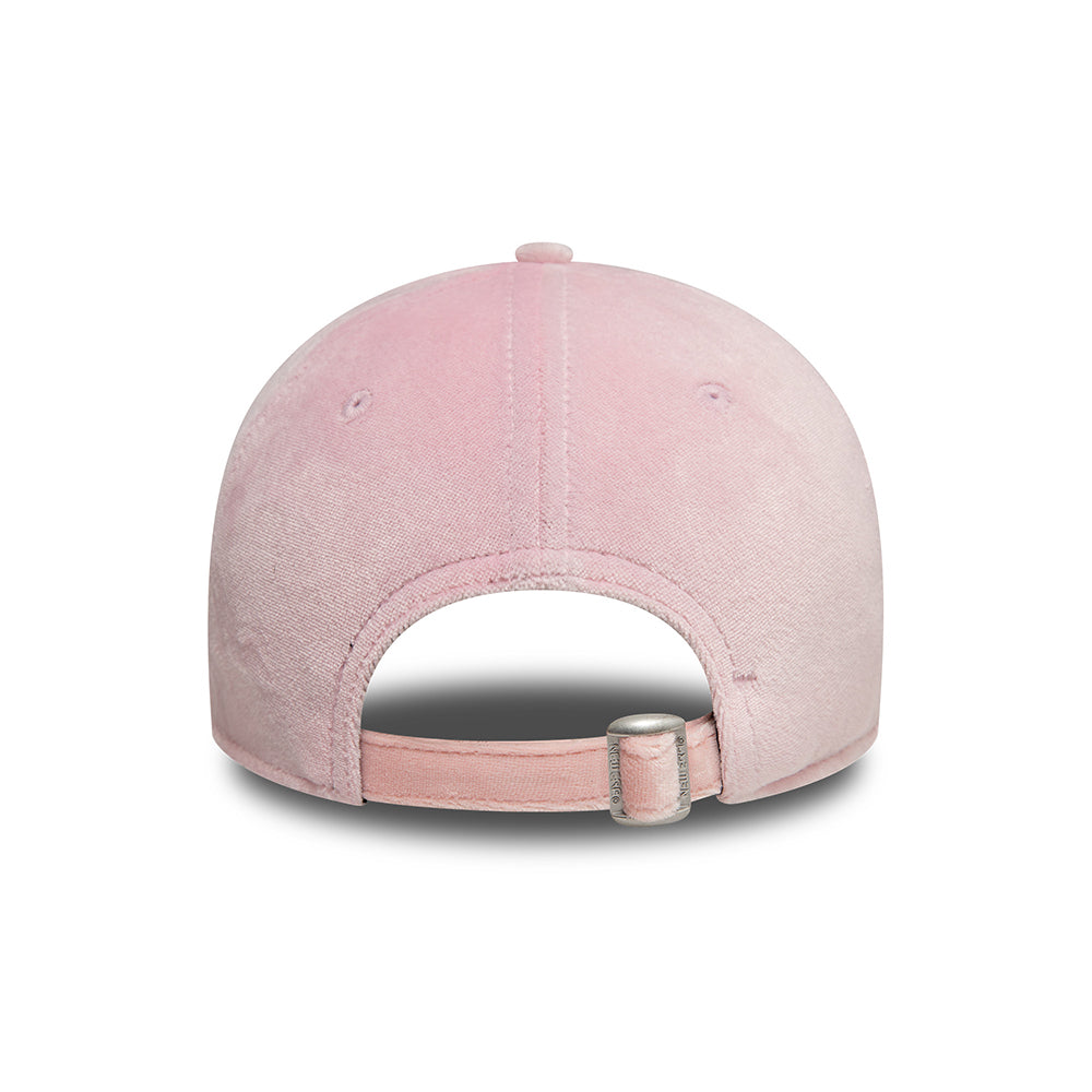 New Era Damen 9FORTY New York Yankees Baseball Cap - MLB Diamante Velour - Rosa