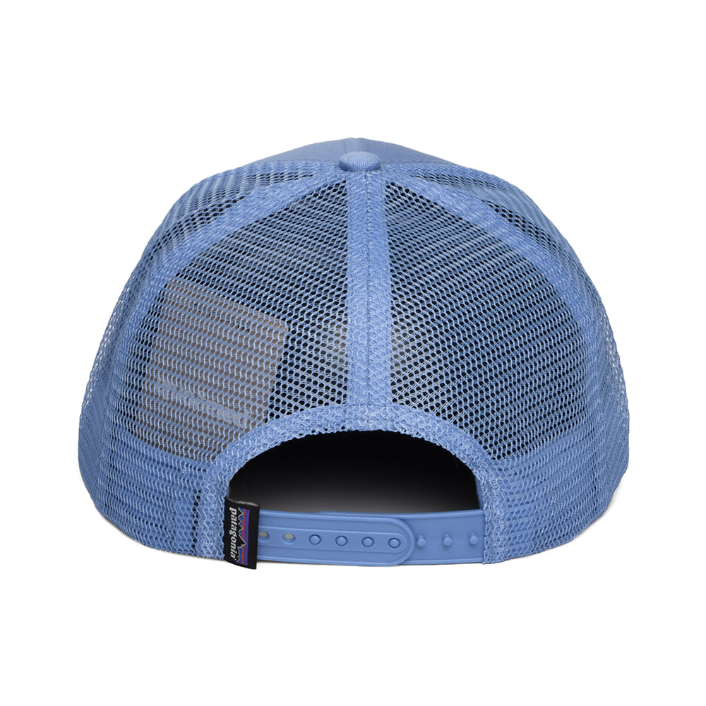 Patagonia P-6 Logo Trucker Cap aus organischer Baumwolle - Ozeanblau
