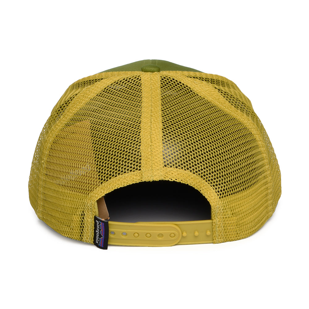 Patagonia P-6 Logo Trucker Cap aus organischer Baumwolle - Moosgrün