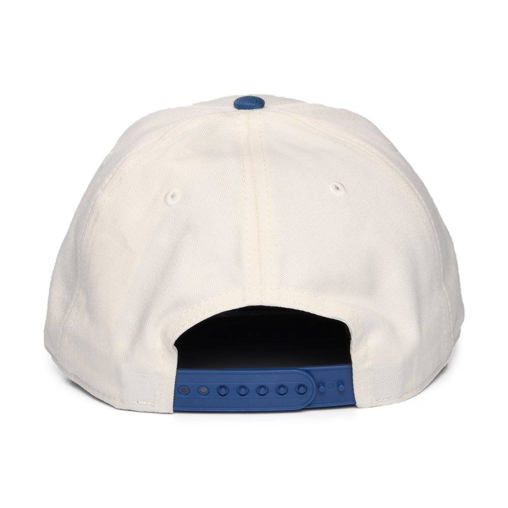 New Balance Athletics Multi Colour Logo Snapback Cap - Cremeweiß-Blau