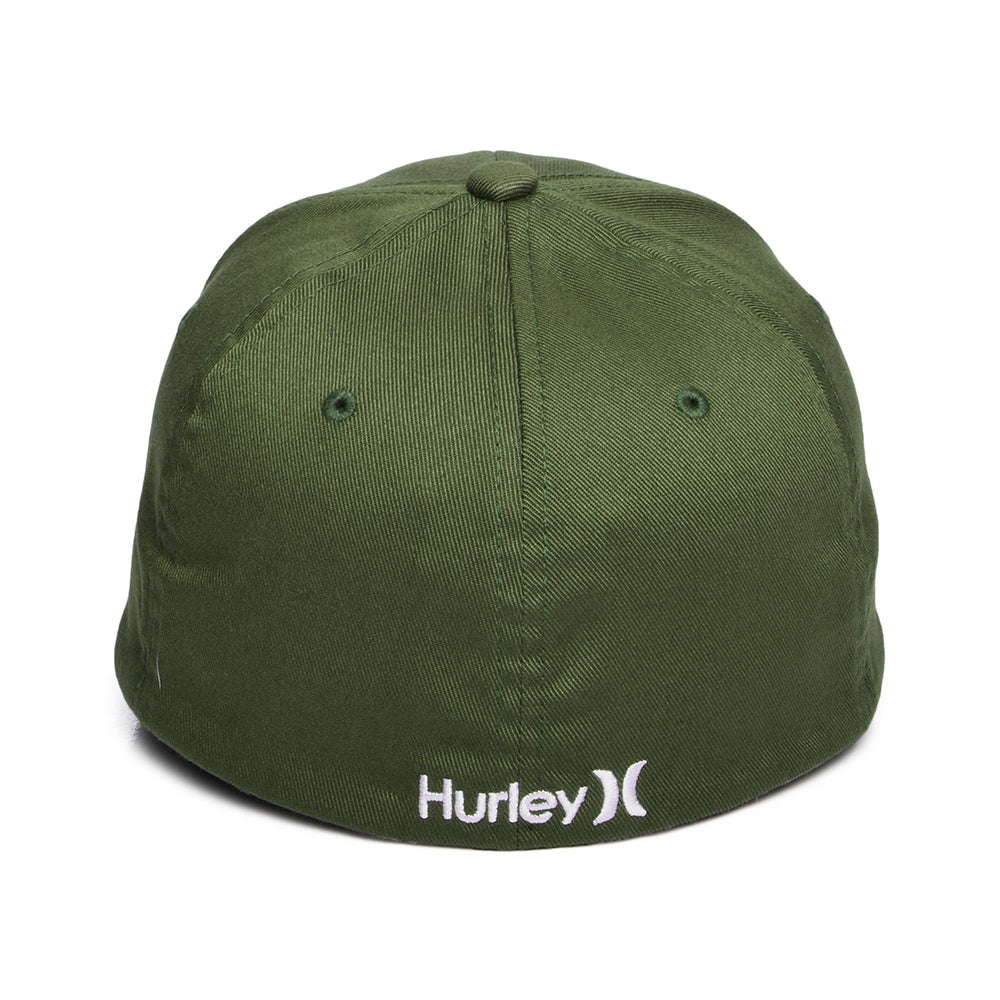 Hurley Micro Icon Flexfit Baseball Cap - Olivgrün