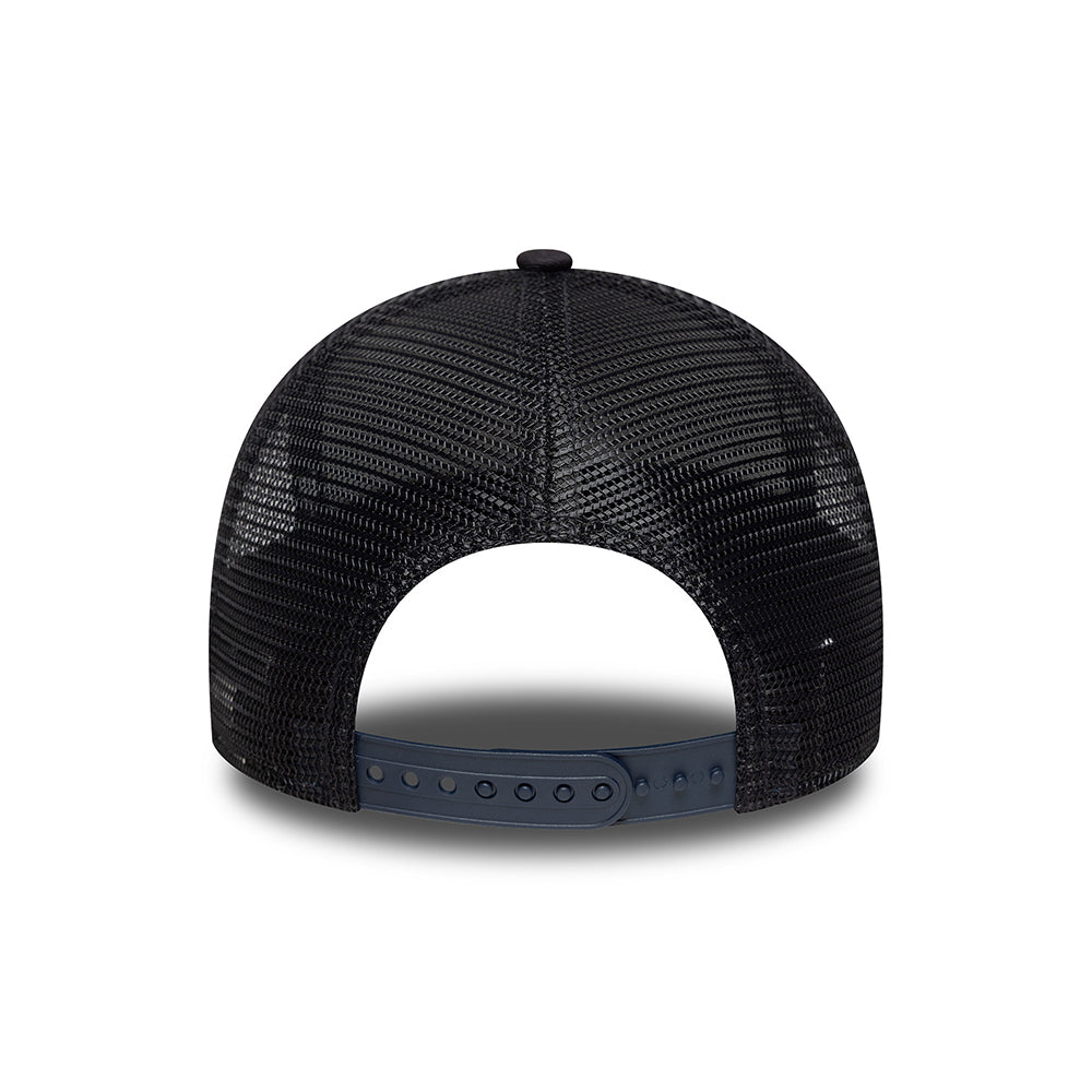 New Era A-Frame Trucker Cap - NE Patch - Marineblau