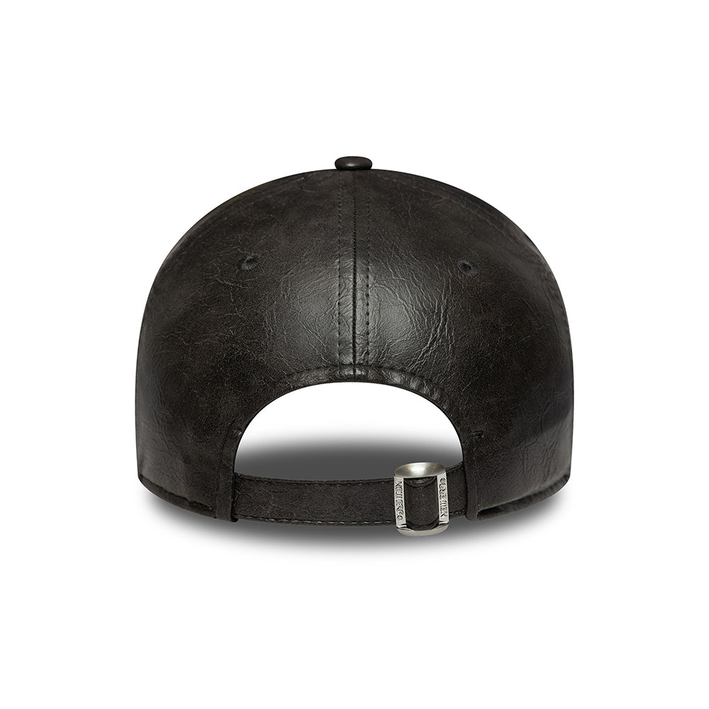 New Era Damen 9TWENTY New York Yankees Baseball Cap - MLB Tonal PU - Schwarz auf Schwarz