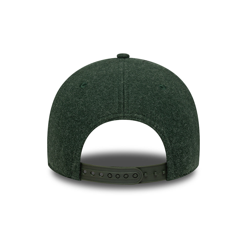 New Era 9FORTY L.A. Dodgers Baseball Cap - MLB Melton - Dunkelgrün-Weiß