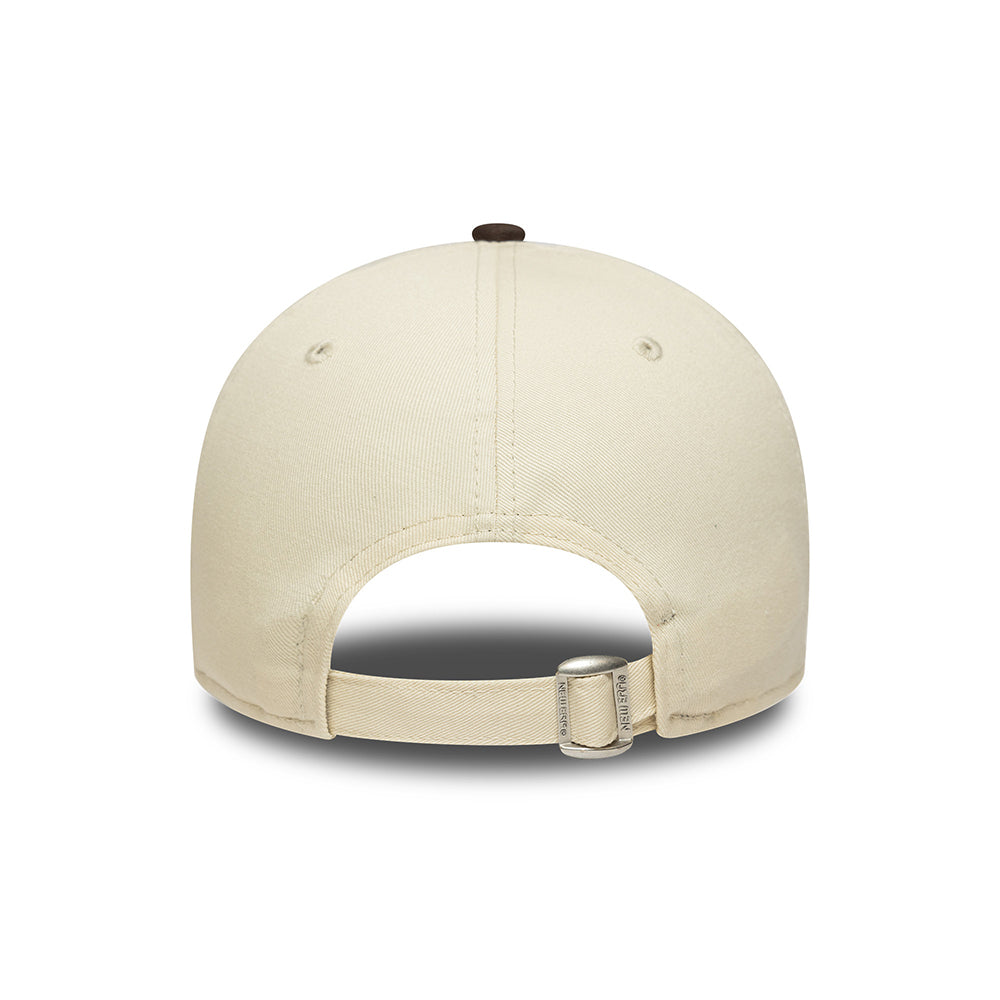 New Era 9FORTY L.A. Dodgers Baseball Cap - MLB Side Patch - Cremefarben-Braun