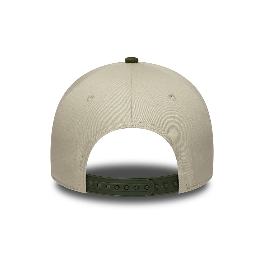 New Era 9FORTY A-Frame Snapback Cap - NE Camo Patch - Steingrau-Tarnfarben