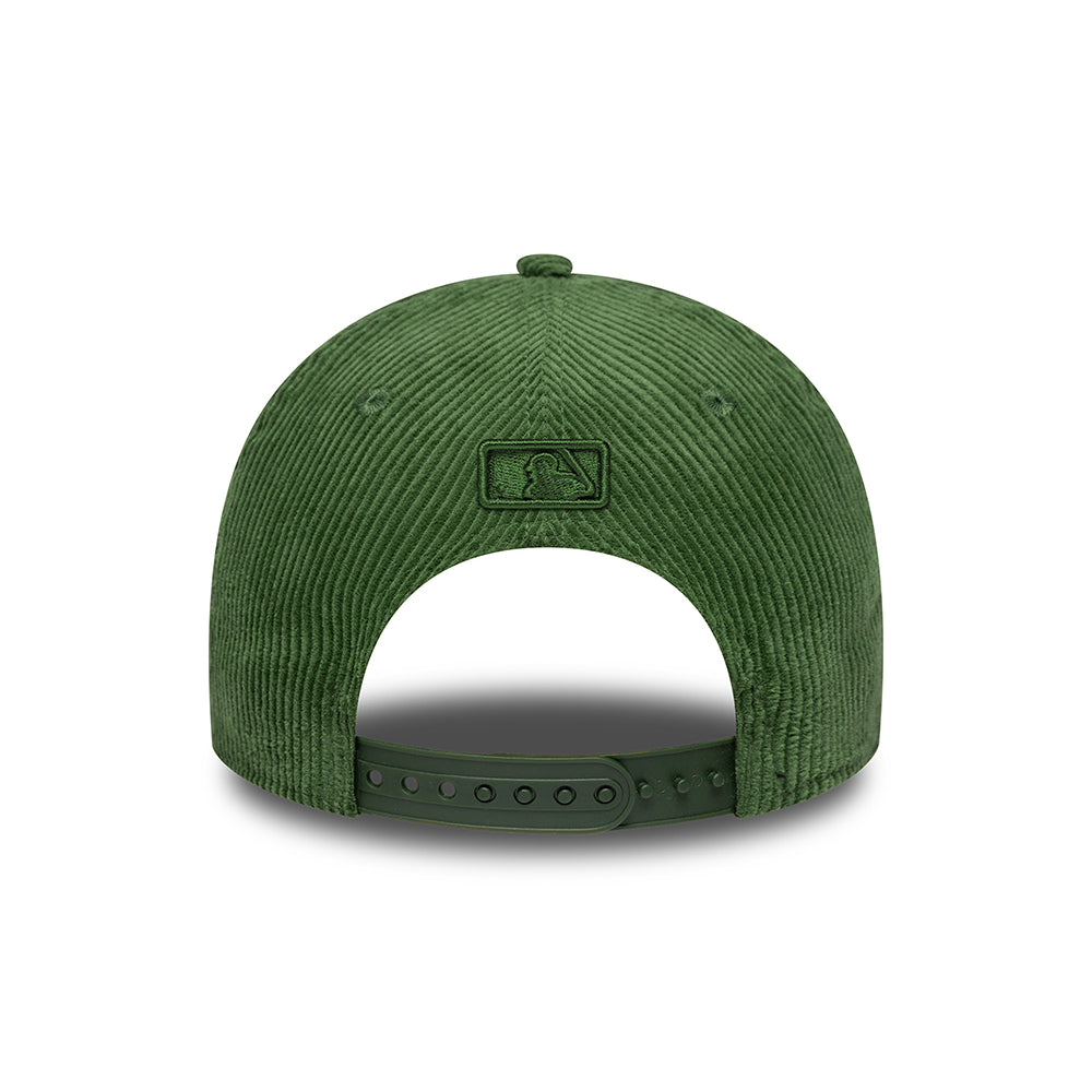 New Era 9FORTY M-Crown L.A. Dodgers Baseball Cap - MLB Cord - Moosgrün