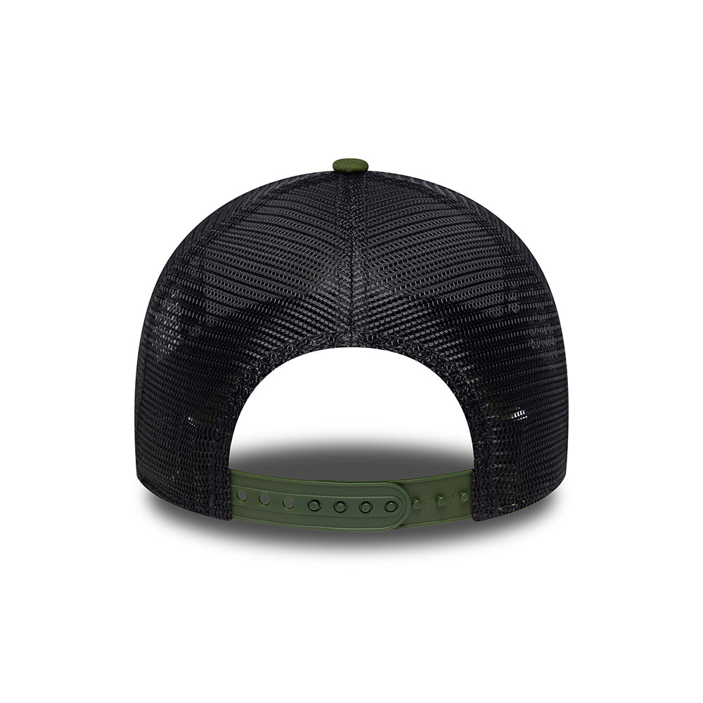 New Era A-Frame Trucker Cap - NE Patch - Moosgrün